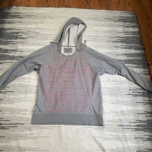 Gray and pink hoodie